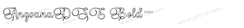 AngsanaDSE Bold字体转换